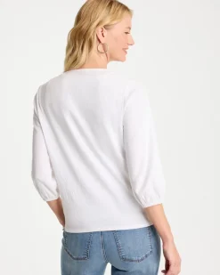 Knit Gauze Tie-Front Cardigan