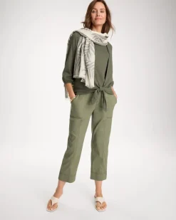 Knit Gauze Tie-Front Cardigan
