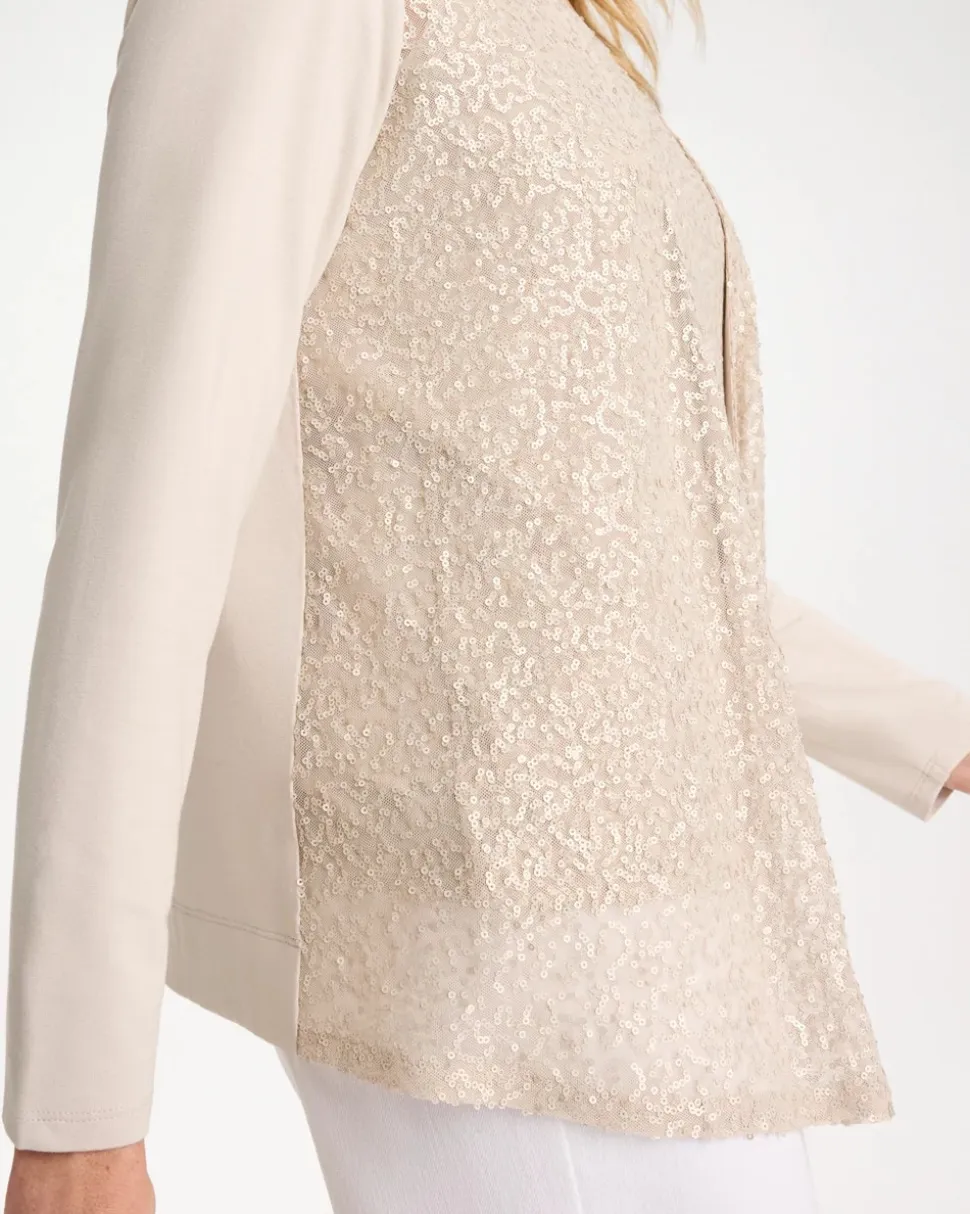 Knit Sequin Cardigan