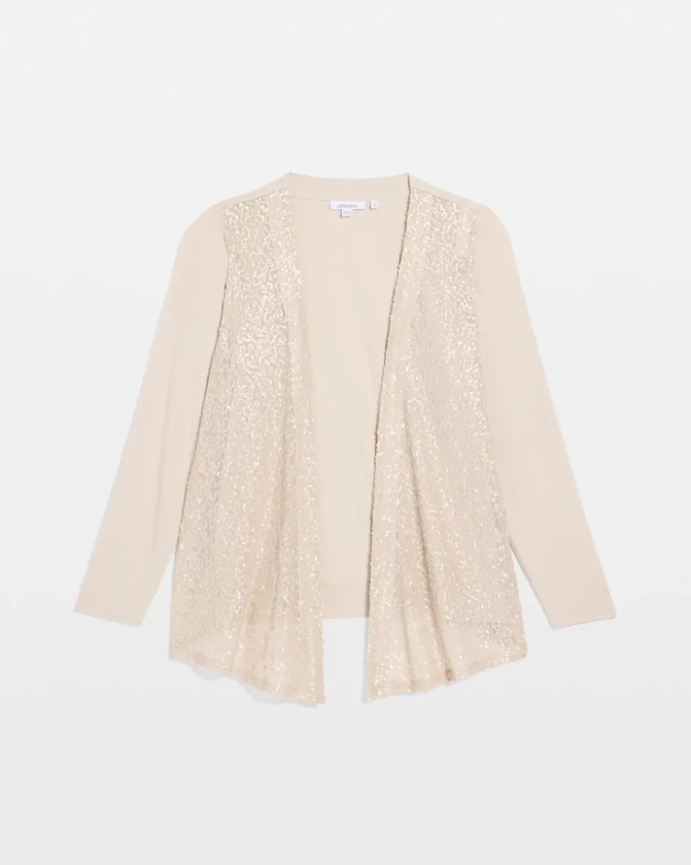 Knit Sequin Cardigan