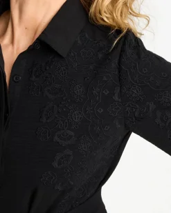 Lace Applique Knee Length Dress