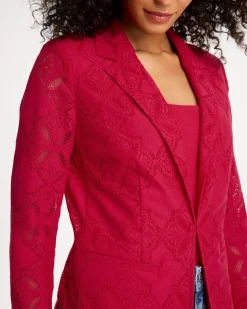 Lace Cutwork Blazer
