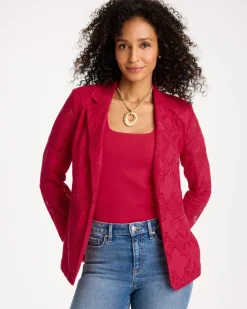 Lace Cutwork Blazer