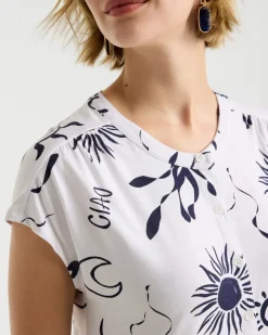 La Playa Refined Button Tee