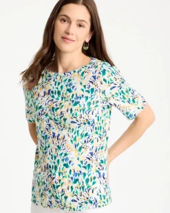 Leafy Swamp Pima Elbow Sleeve Tee