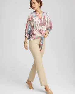 Lightweight Juliet Flared Ankle Pants