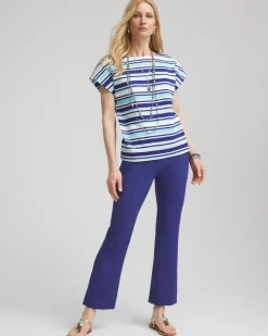 Lightweight Juliet Flared Ankle Pants