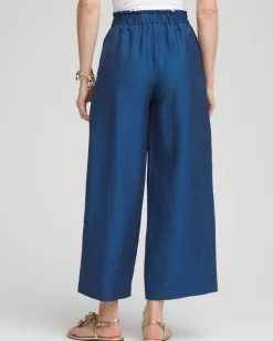 Lightweight Wide Leg Cropped Pants