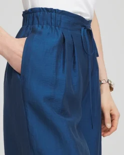 Lightweight Wide Leg Cropped Pants