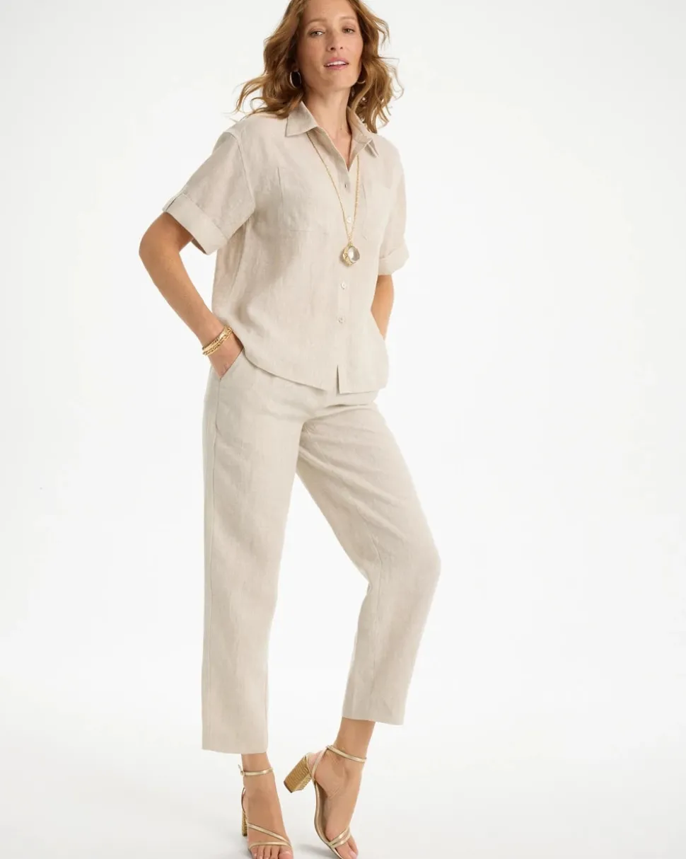 Linen Camp Collared Shirt