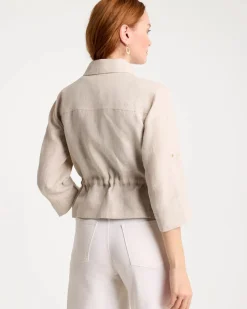 Linen Cargo Jacket