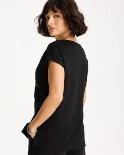Linen Embellished Sequin Tunic