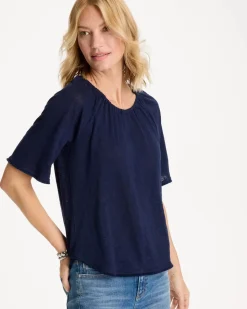 Linen Fringed Tee