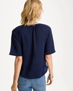 Linen Fringed Tee