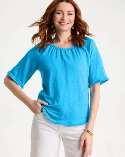 Linen Fringed Tee