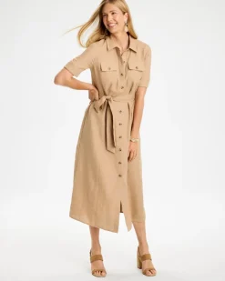 Linen Safari Shirtdress