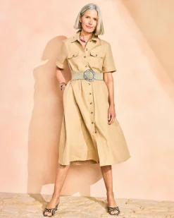 Linen Safari Shirtdress