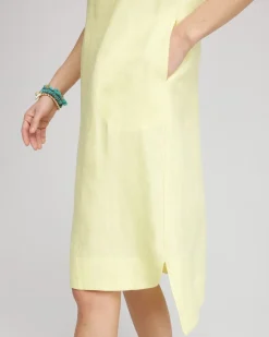 Linen Short-Sleeve Dress