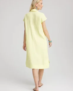 Linen Short-Sleeve Dress