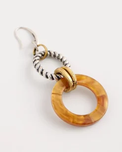 Linked Resin Drop Earrings
