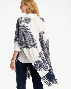 Long Knit Fringed Ruana