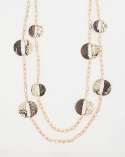 Long Multi-Strand Snake Necklace