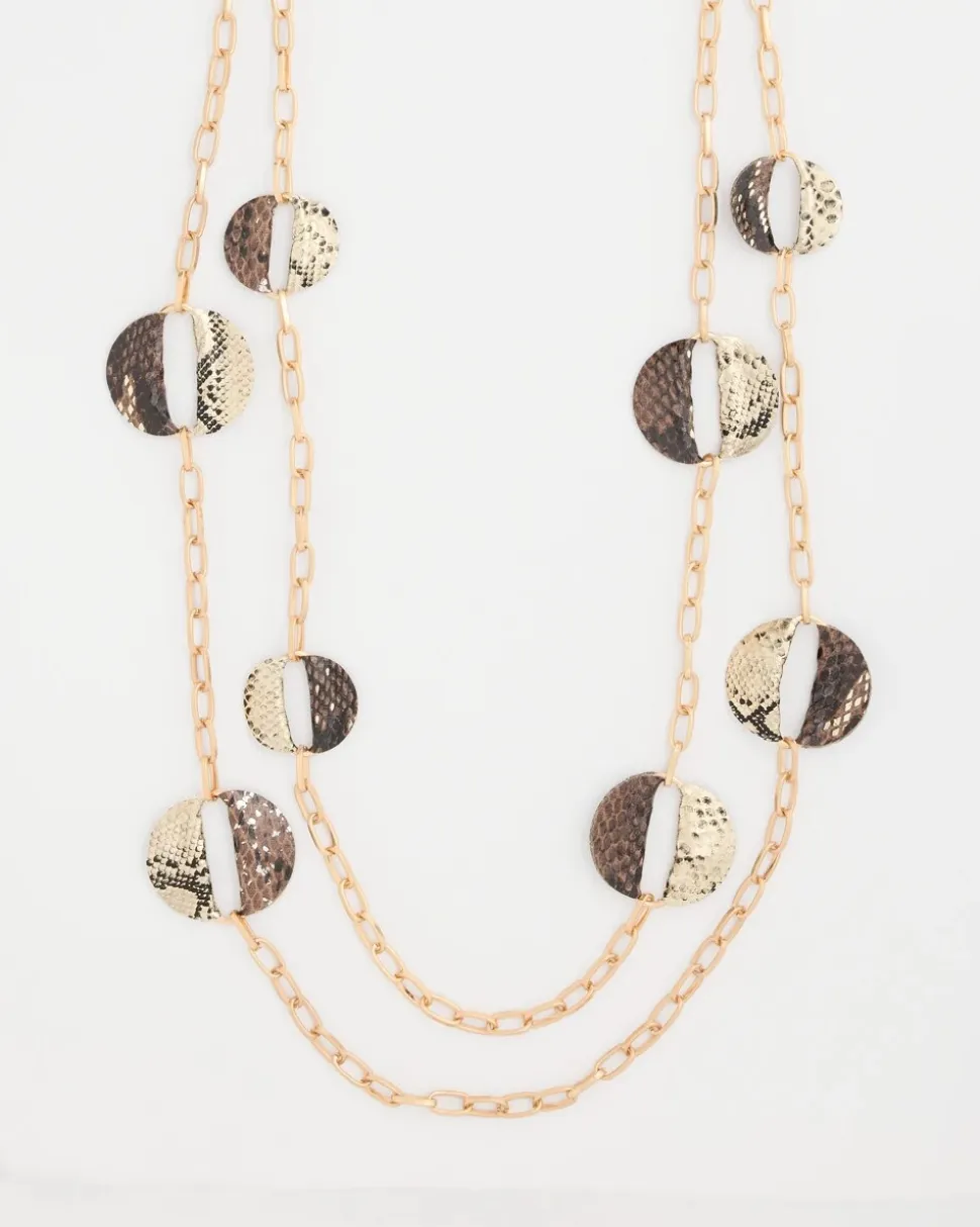 Long Multi-Strand Snake Necklace