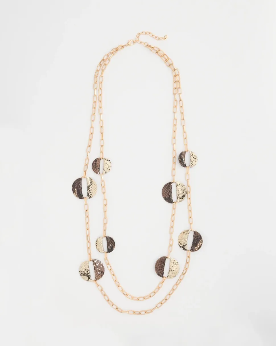 Long Multi-Strand Snake Necklace