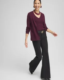 Lurex Ribbed Cardigan