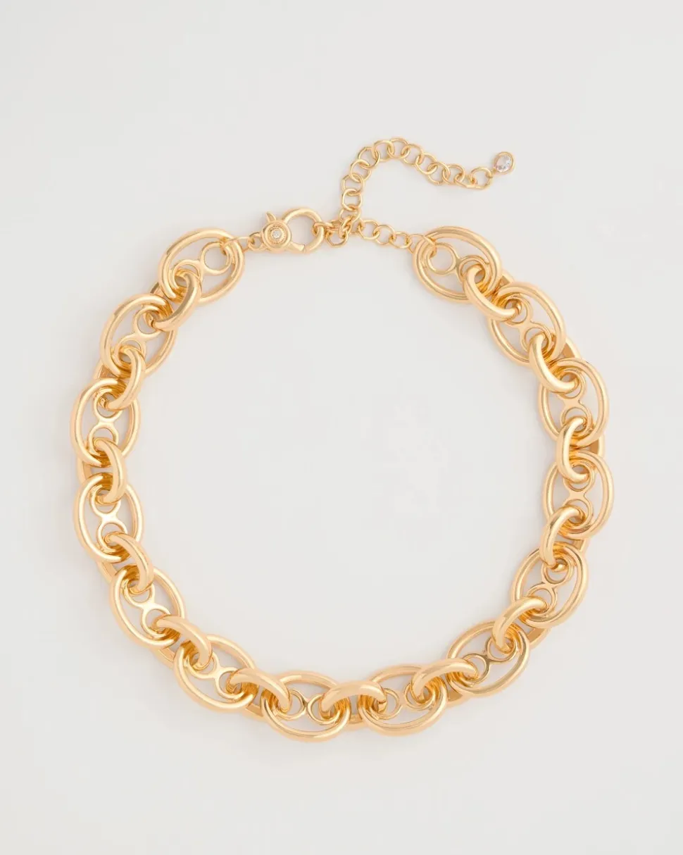 Mariner Goldtone Link Necklace
