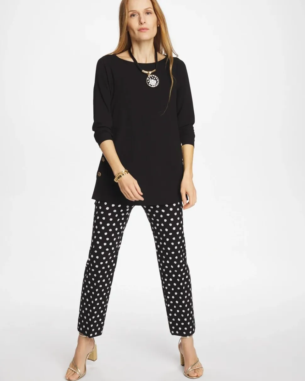 Matte Jersey Button Tunic