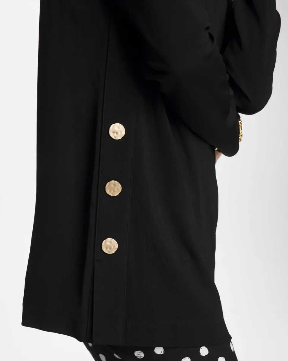 Matte Jersey Button Tunic