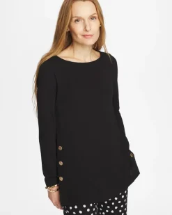 Matte Jersey Button Tunic