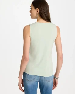 Mermaid Sequin Mesh Crochet Tank