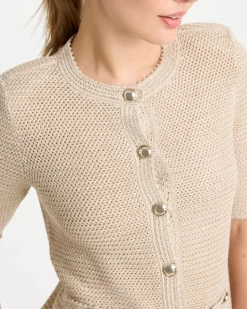 Metallic Lady Jacket Cardigan