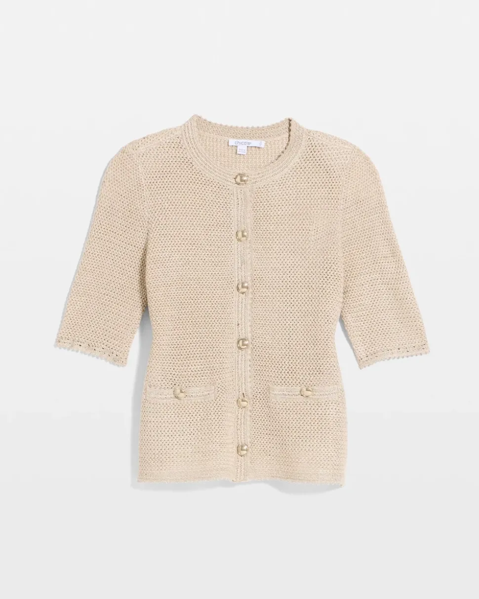 Metallic Lady Jacket Cardigan
