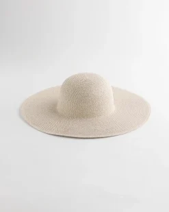 Metallic Straw Sun Hat