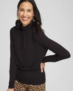 Micke Neck Banded Hem Top