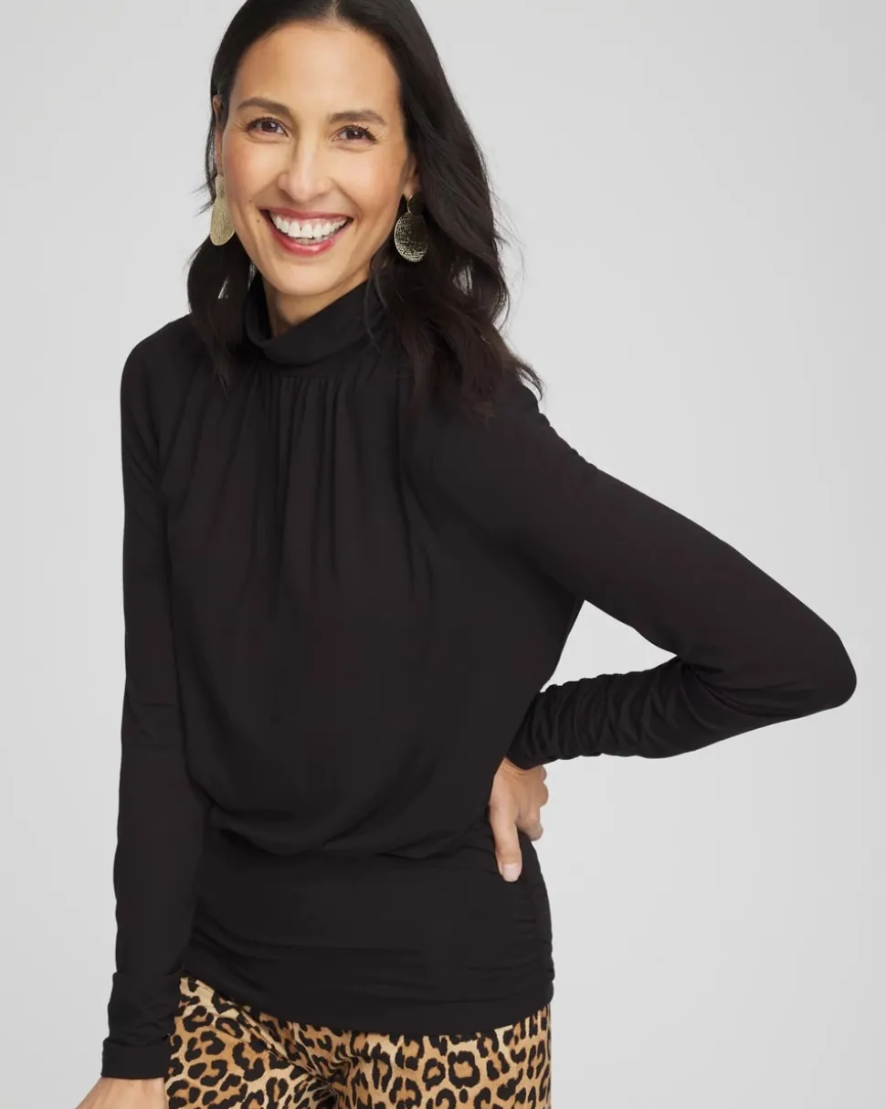 Micke Neck Banded Hem Top