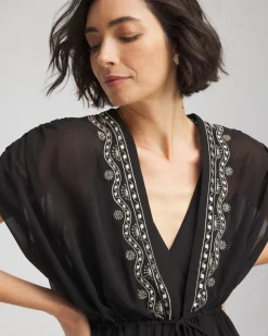 Miraclesuit® Beach Embroidered Long Kimono