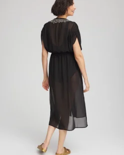 Miraclesuit® Beach Embroidered Long Kimono