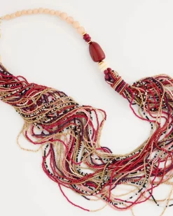 Mixed-Media Seed Bead Twisted Necklace