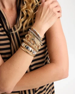 Mixed Metal Beaded Bracelet
