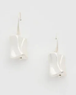 Mixed Metal Drop Earrings