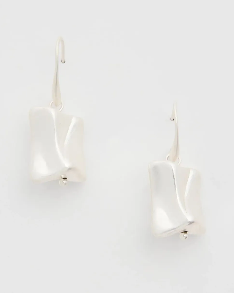 Mixed Metal Drop Earrings