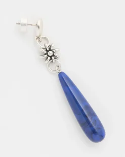 Mixed Metal Linear Drop Earrings