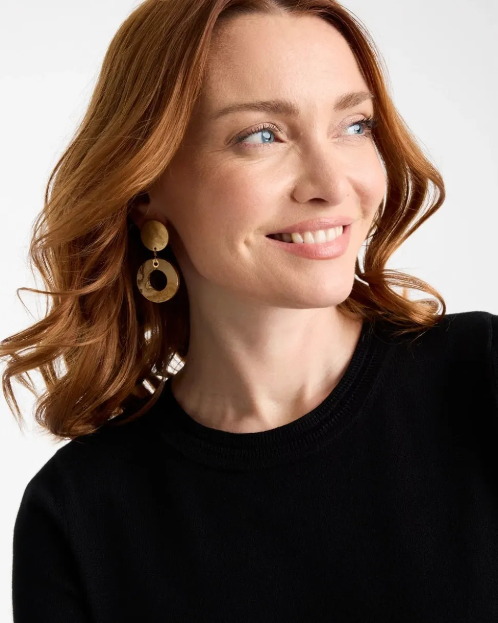 Neutral Jasper Stone Drop Earrings