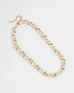 Neutral Long Layering Necklace