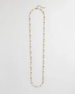 Neutral Long Layering Necklace