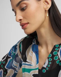 No Droop™ Gold Tone Teardrop Threader Earrings
